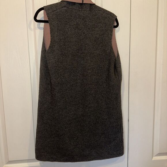 Benedetta B Merino Wool Cashmere Blend Italian Made Color Block Open Cardigan M - Picture 5 of 10